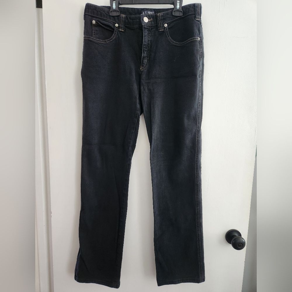 Armani Jeans Black Straight Leg Size 31 J75ST